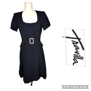Travilla Vintage Dress Black Size 6
